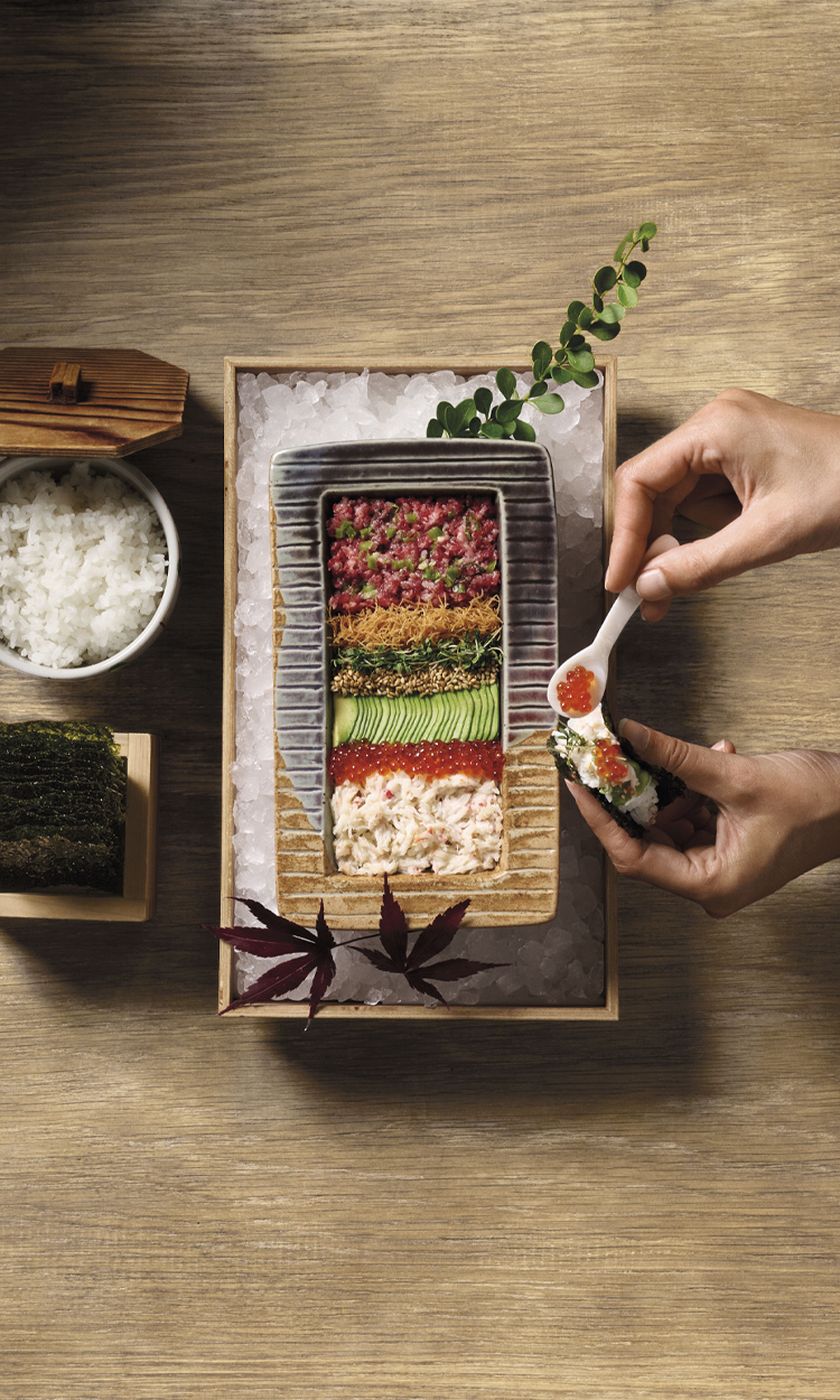 Nytårsaften, Takeaway, Sushi
