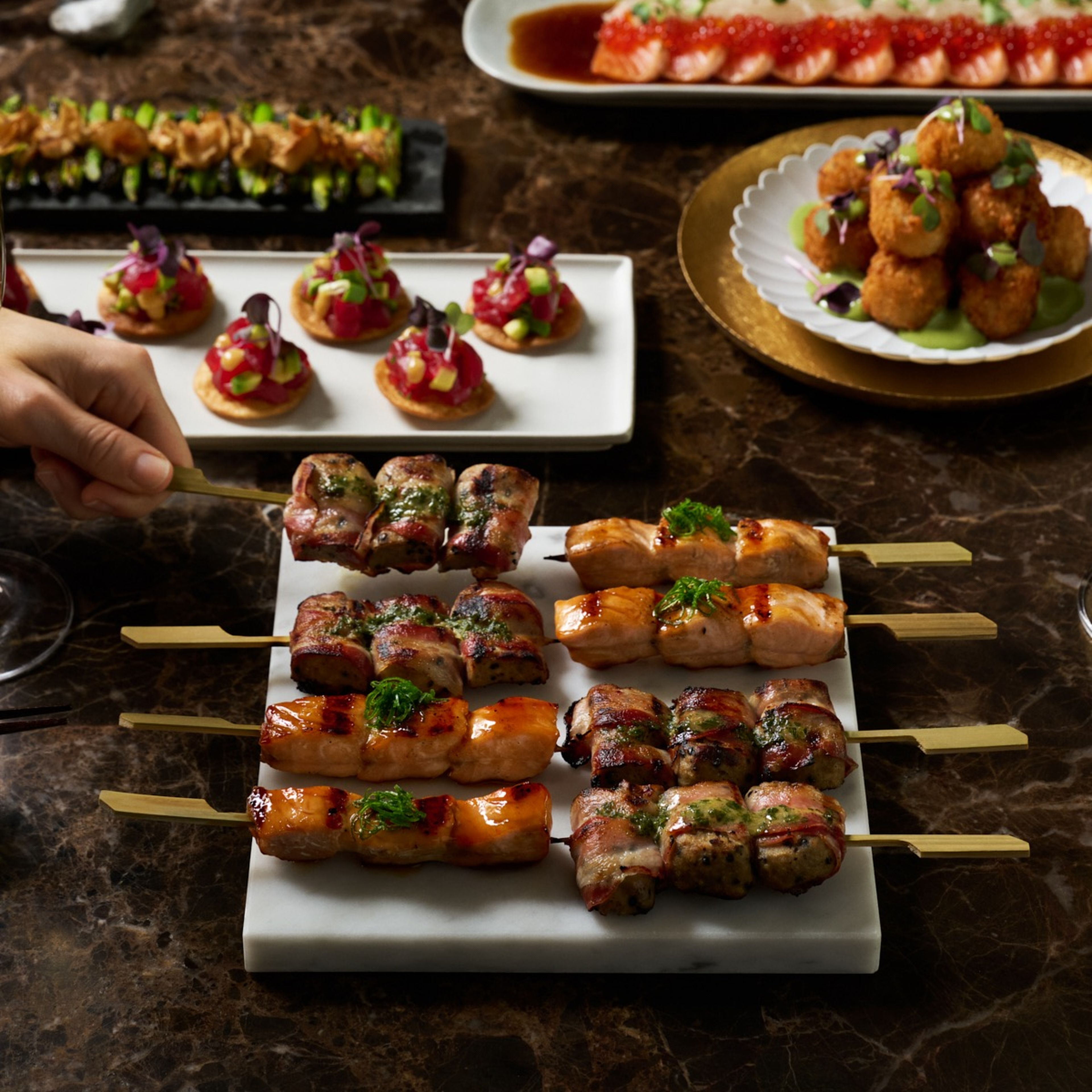 christmas, sushi