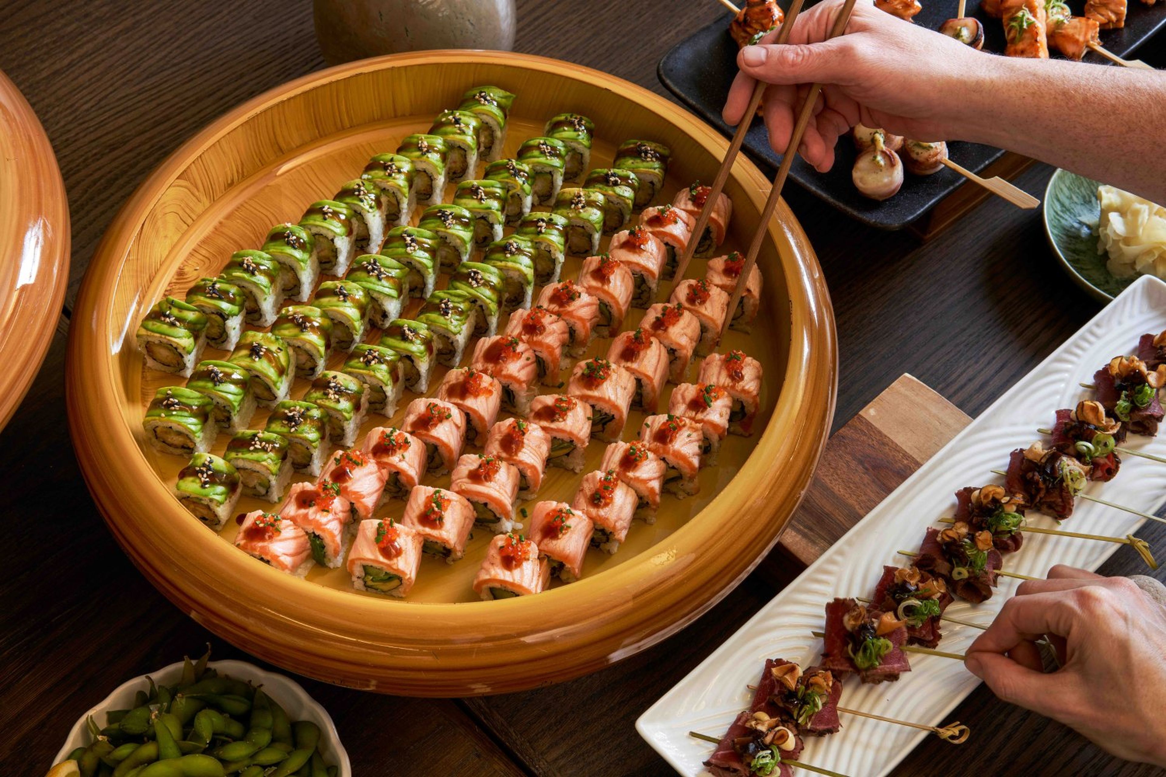 Restaurant, catering, sushi, sticks, Japanese