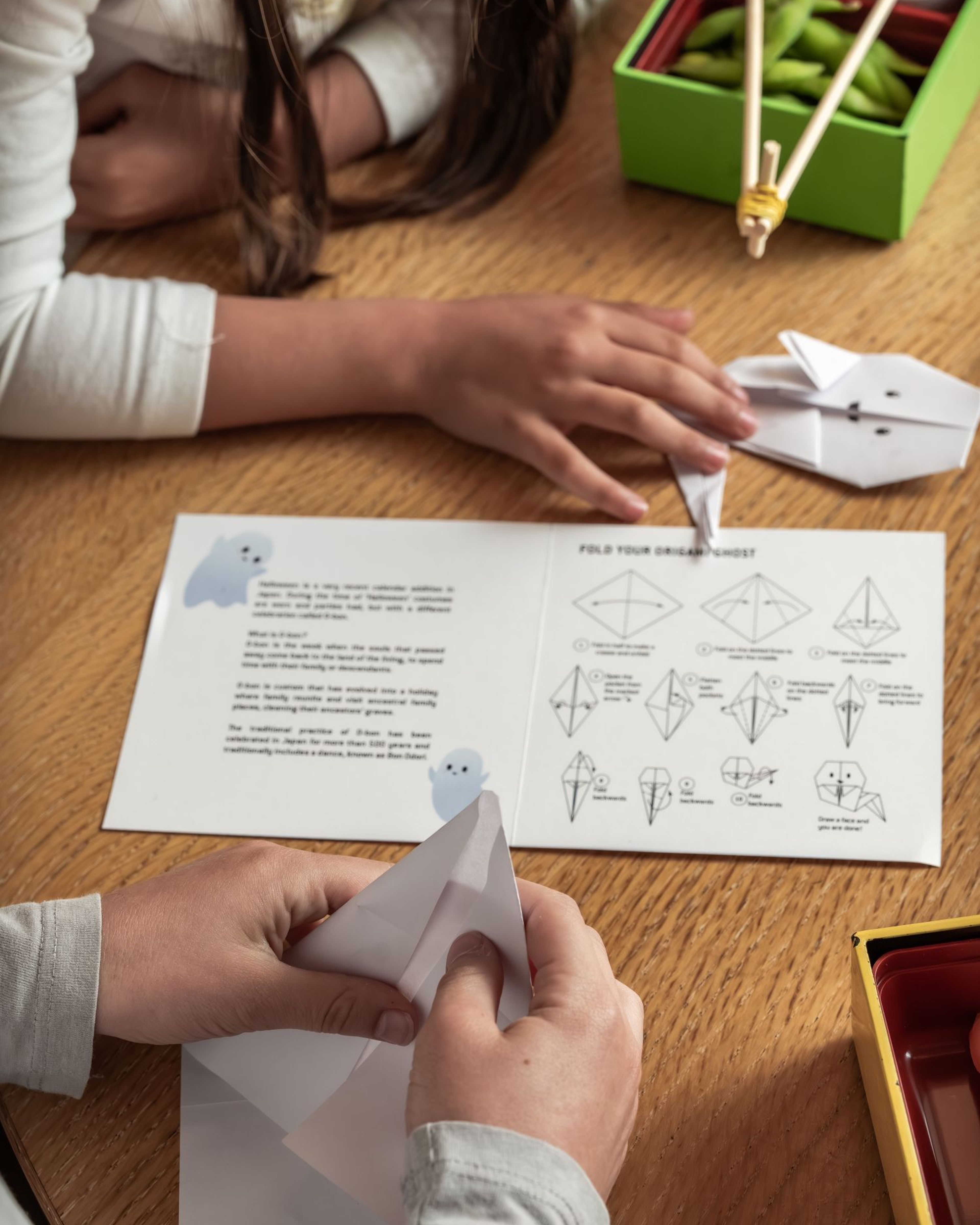 halloween for kids, autumn fun, origami ghost