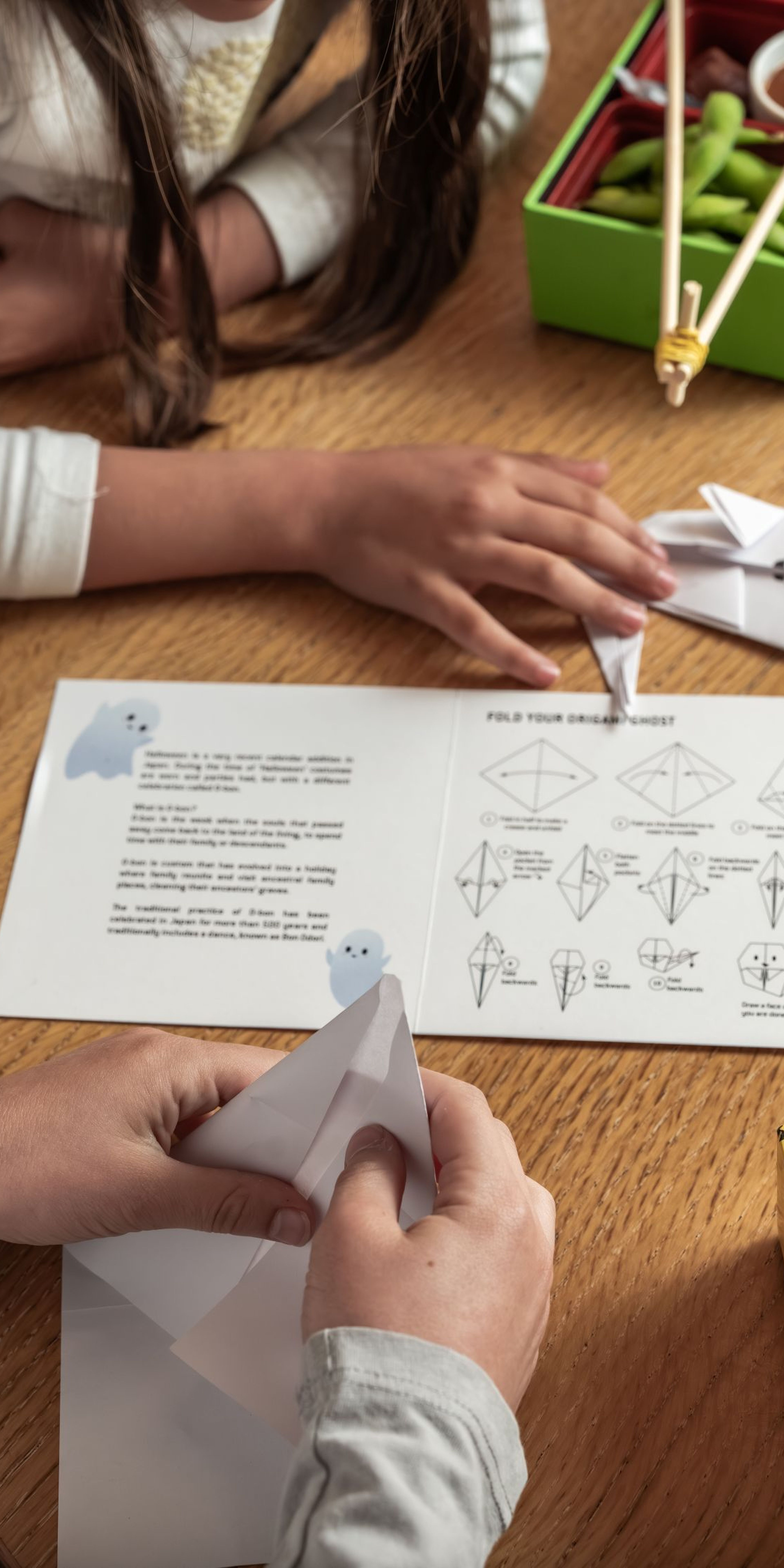 halloween for kids, autumn fun, origami ghost
