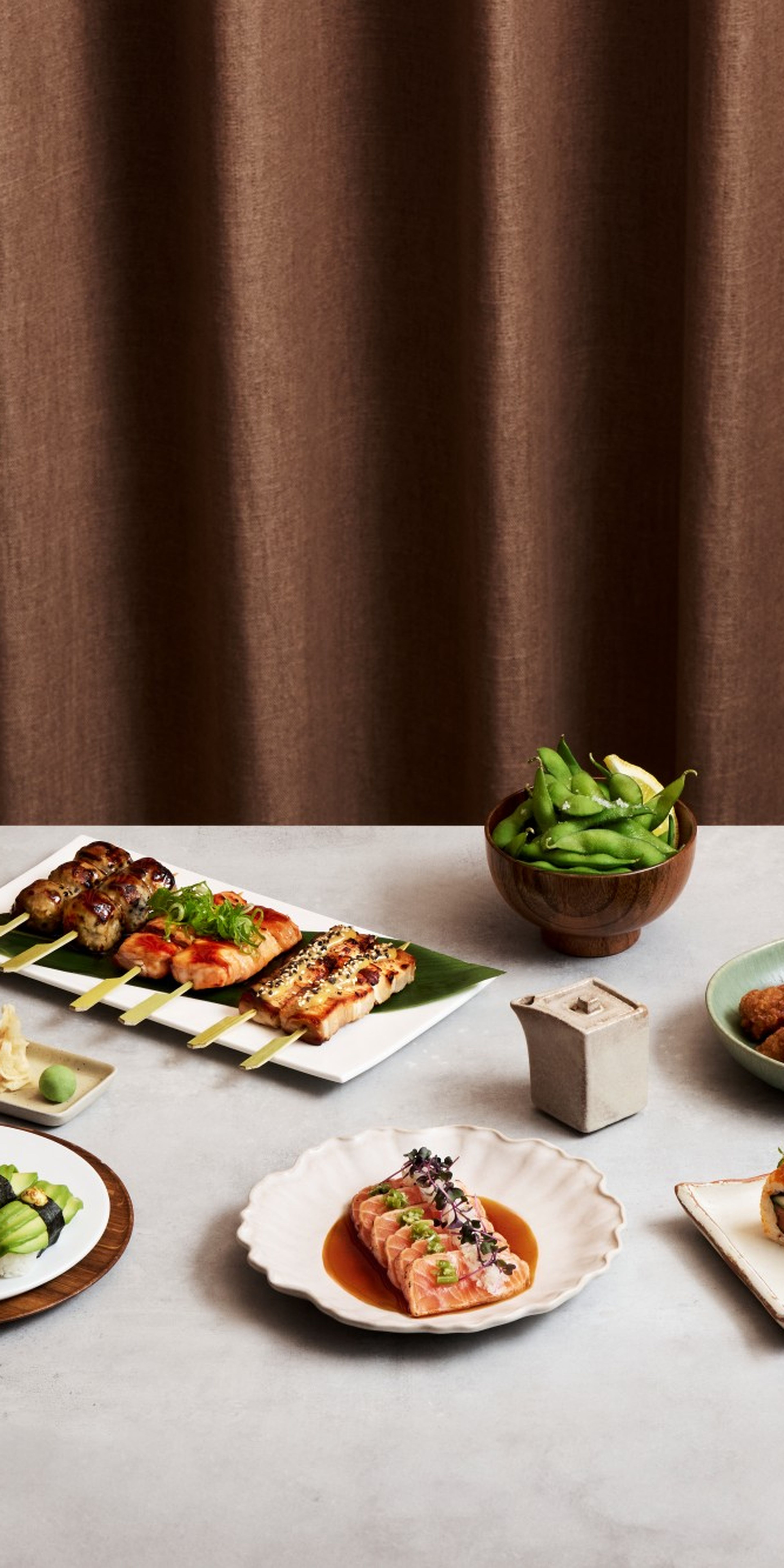 sushi menus, set menus