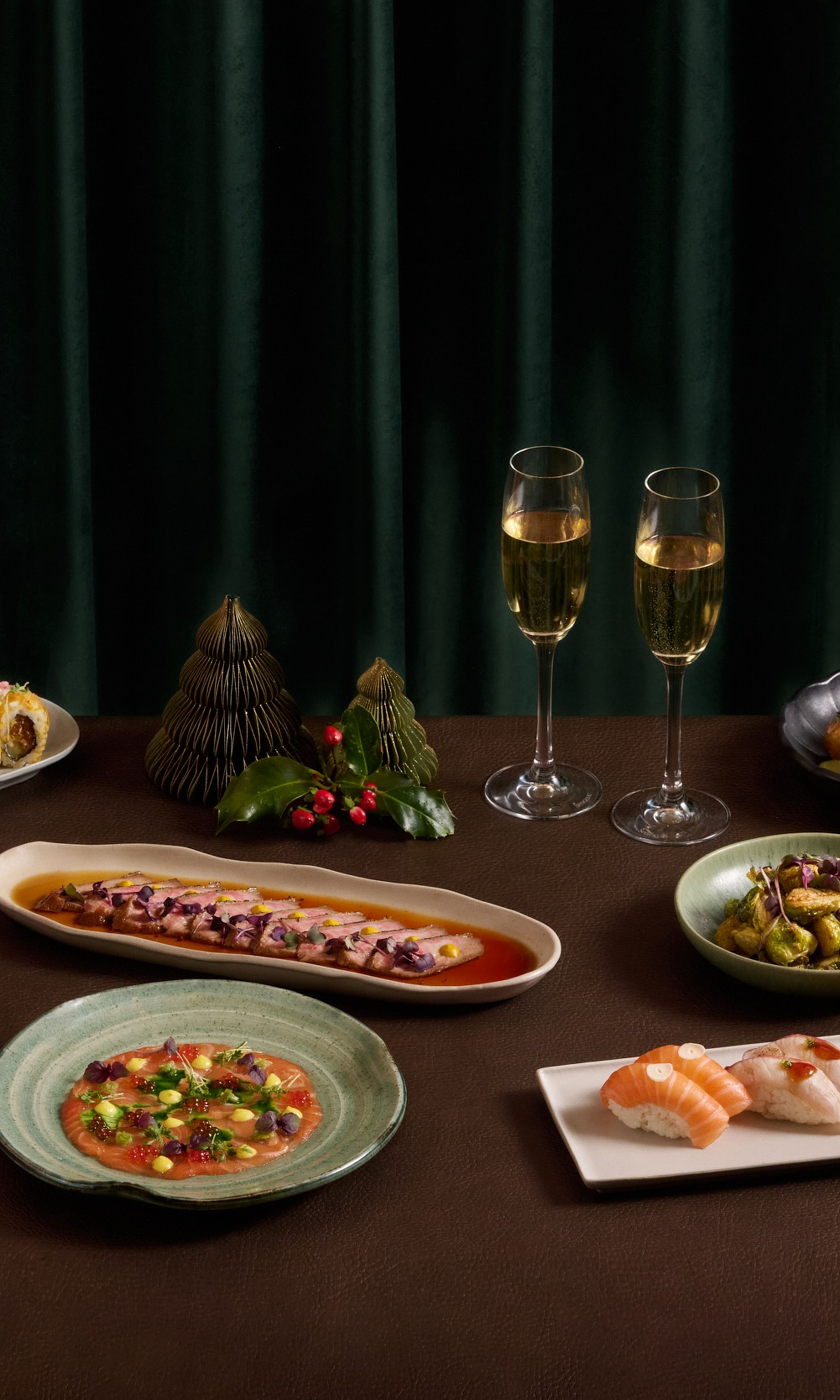 Christmas lunch, Christmas menu, sushi, Sticks'n'Sushi London