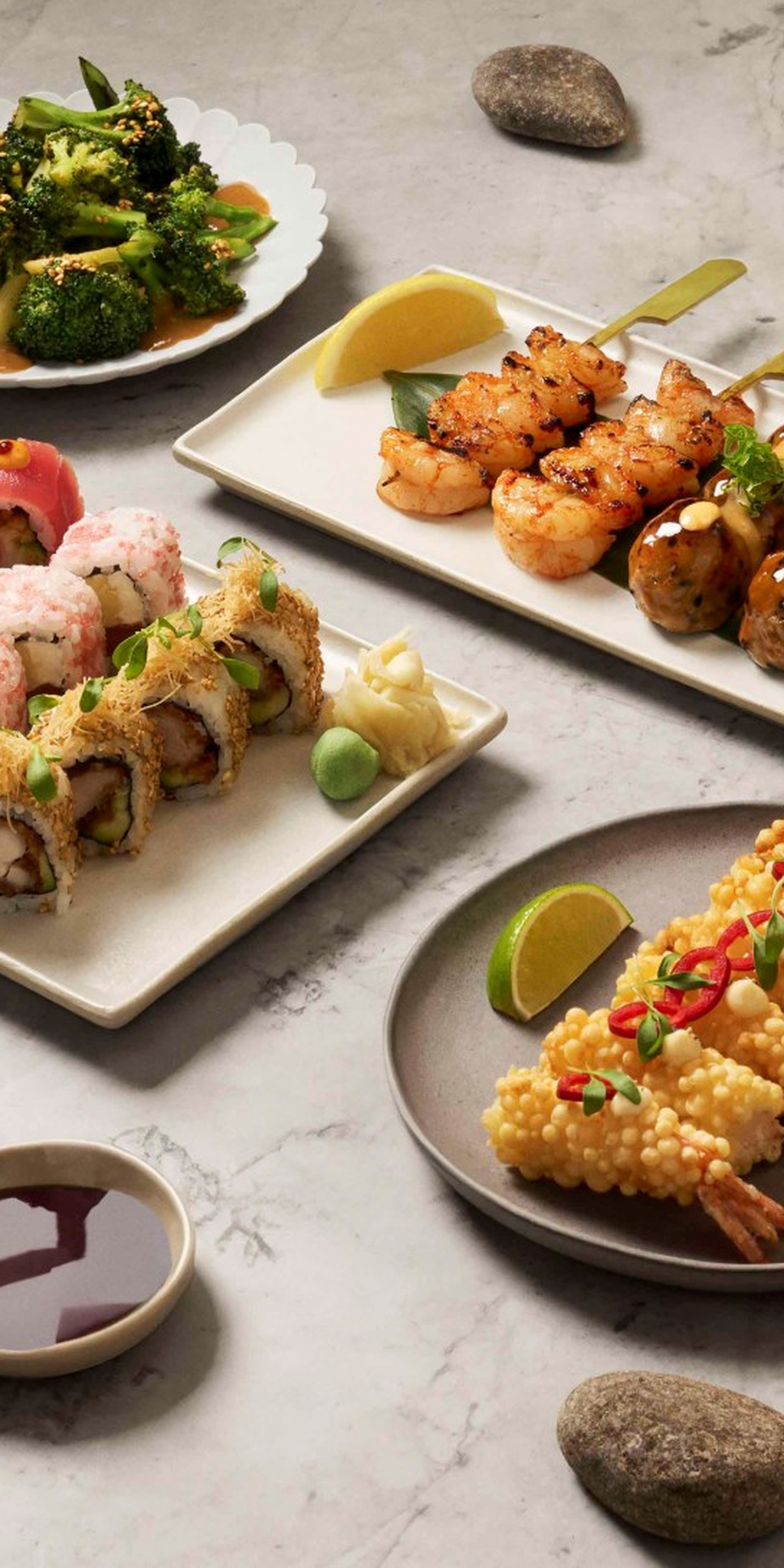 Menu displayed on table