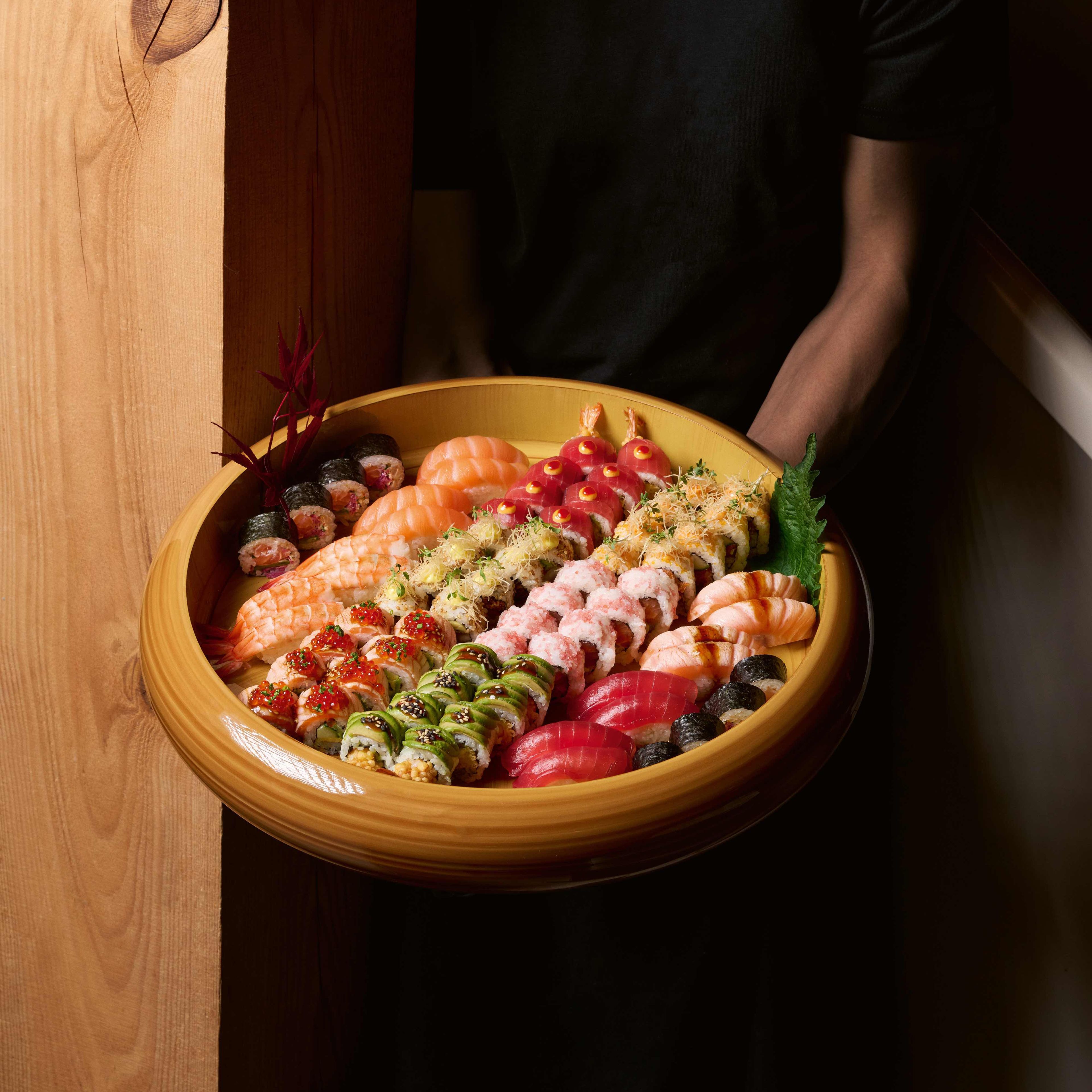 Four meal drive, sushi