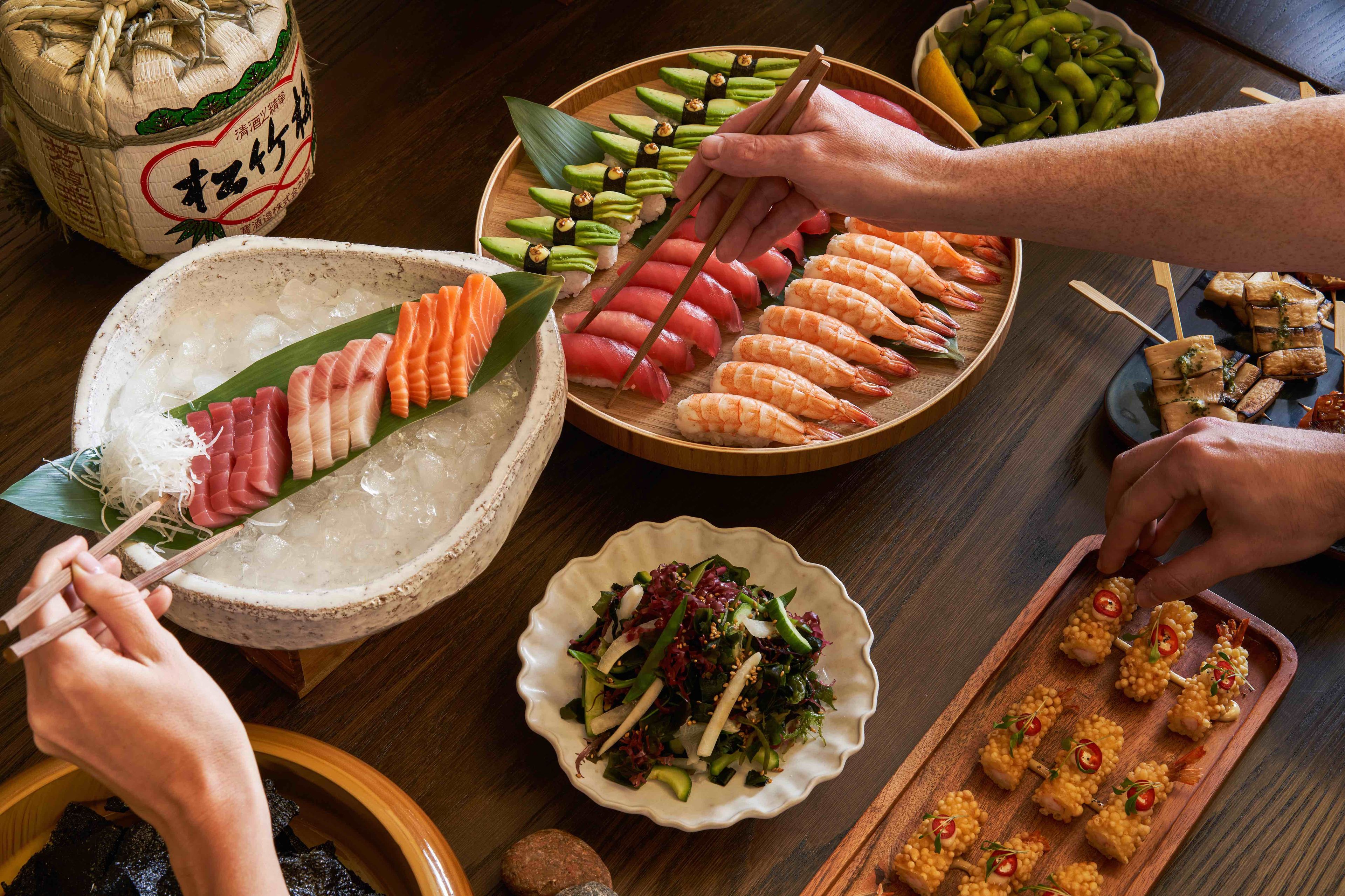 Restaurant, catering, sushi, sticks, Japanese