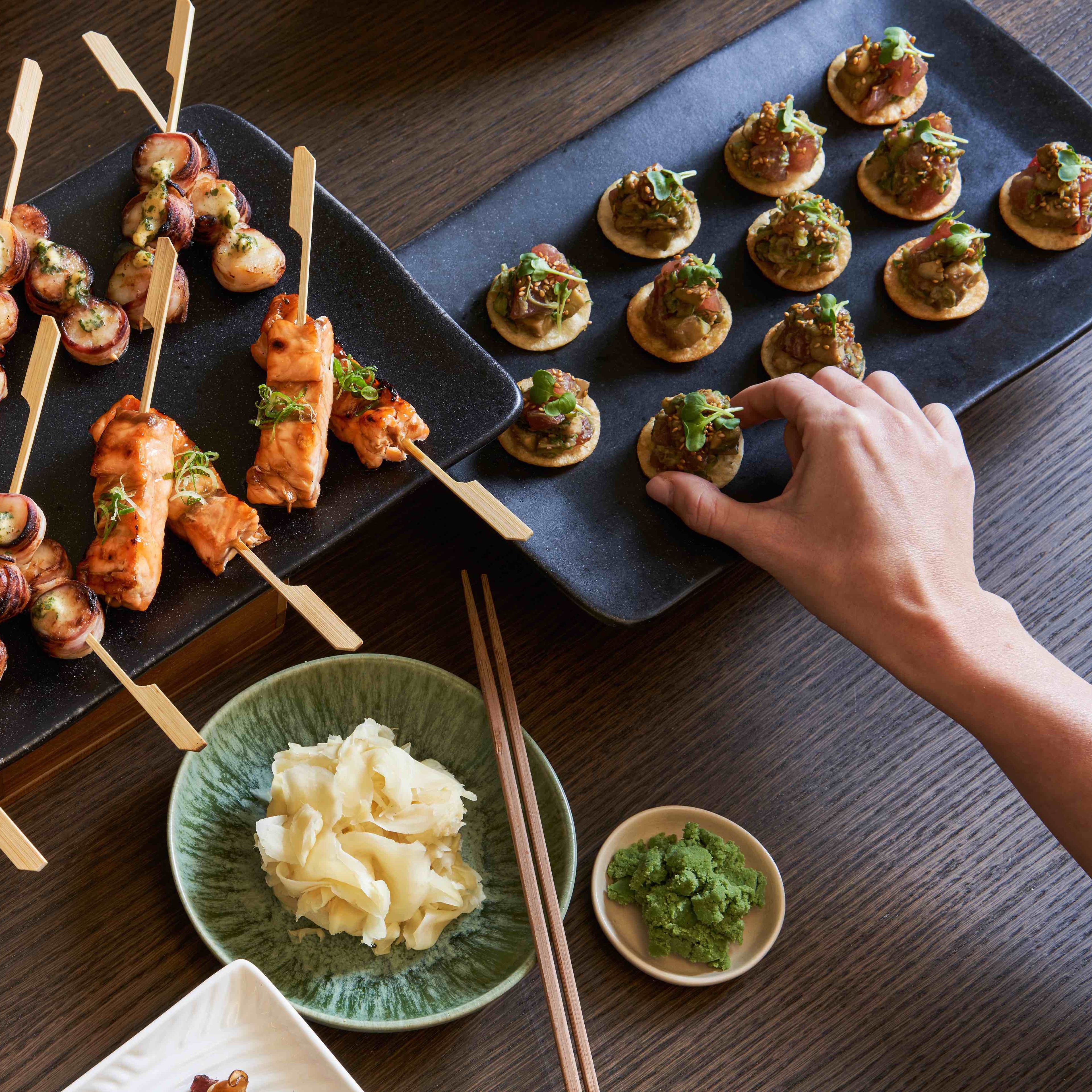 Catering, Sushi, Sticks, Events