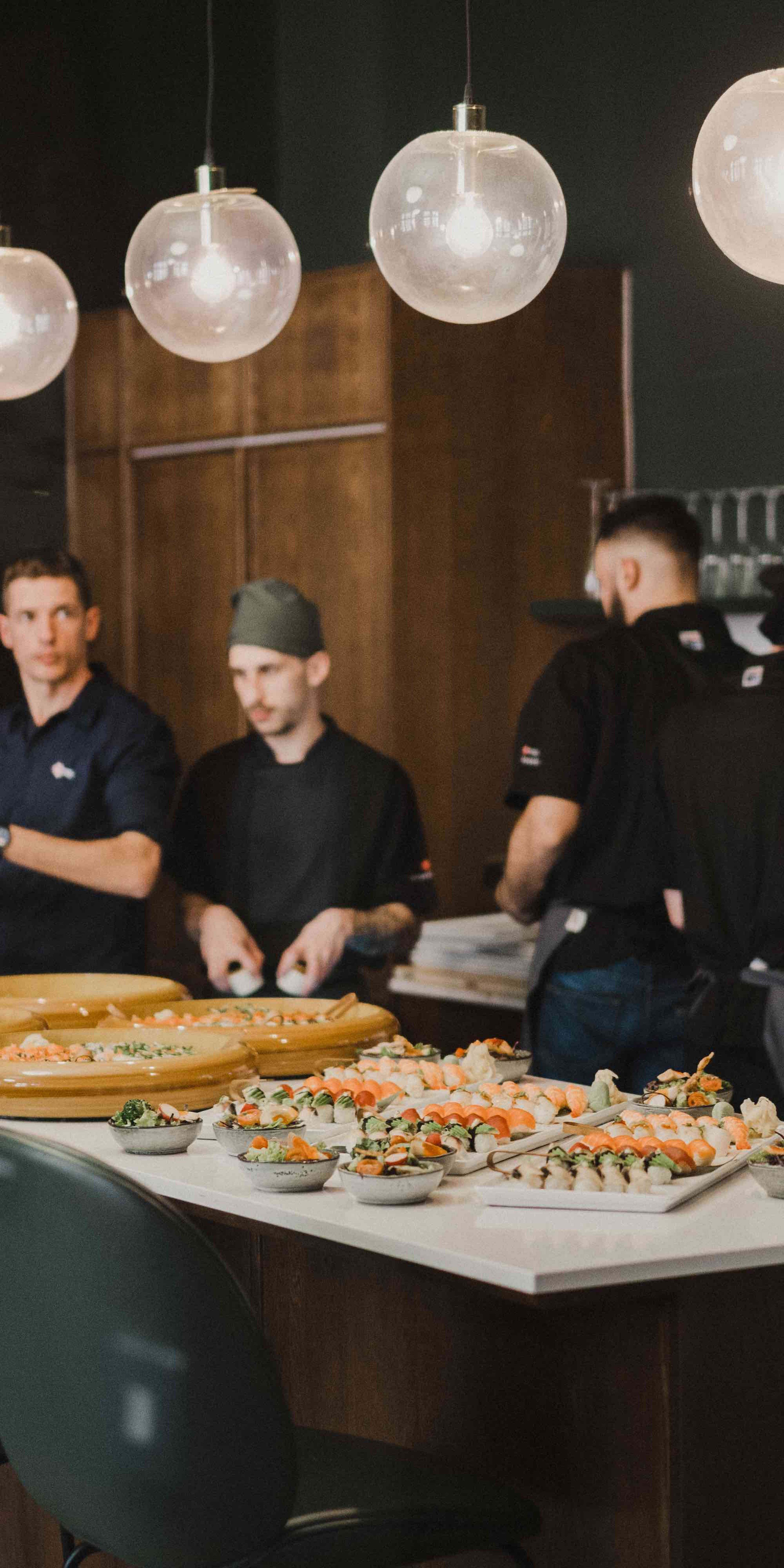 Restaurant, catering, sushi, sticks, Japanese