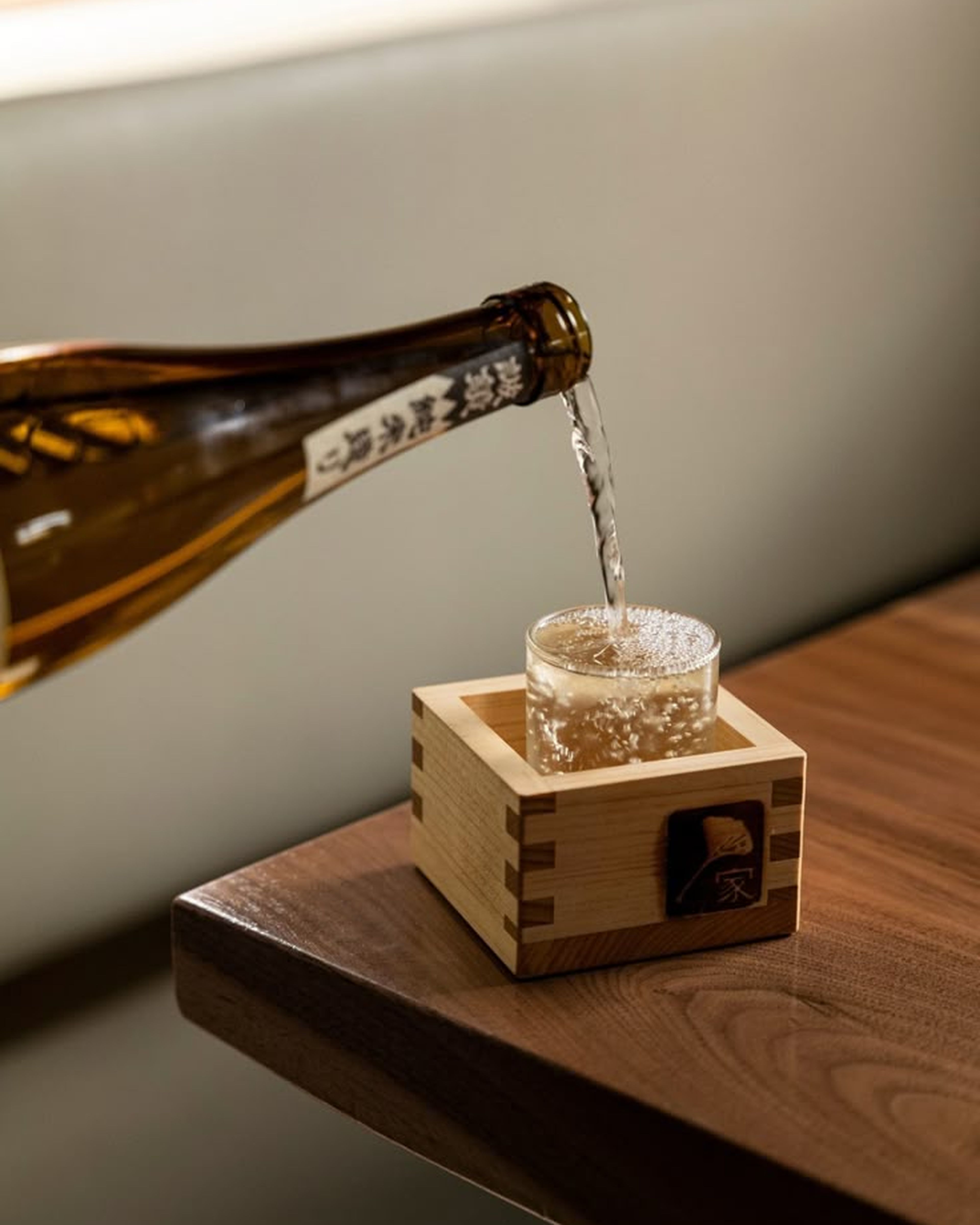 sake from bottle