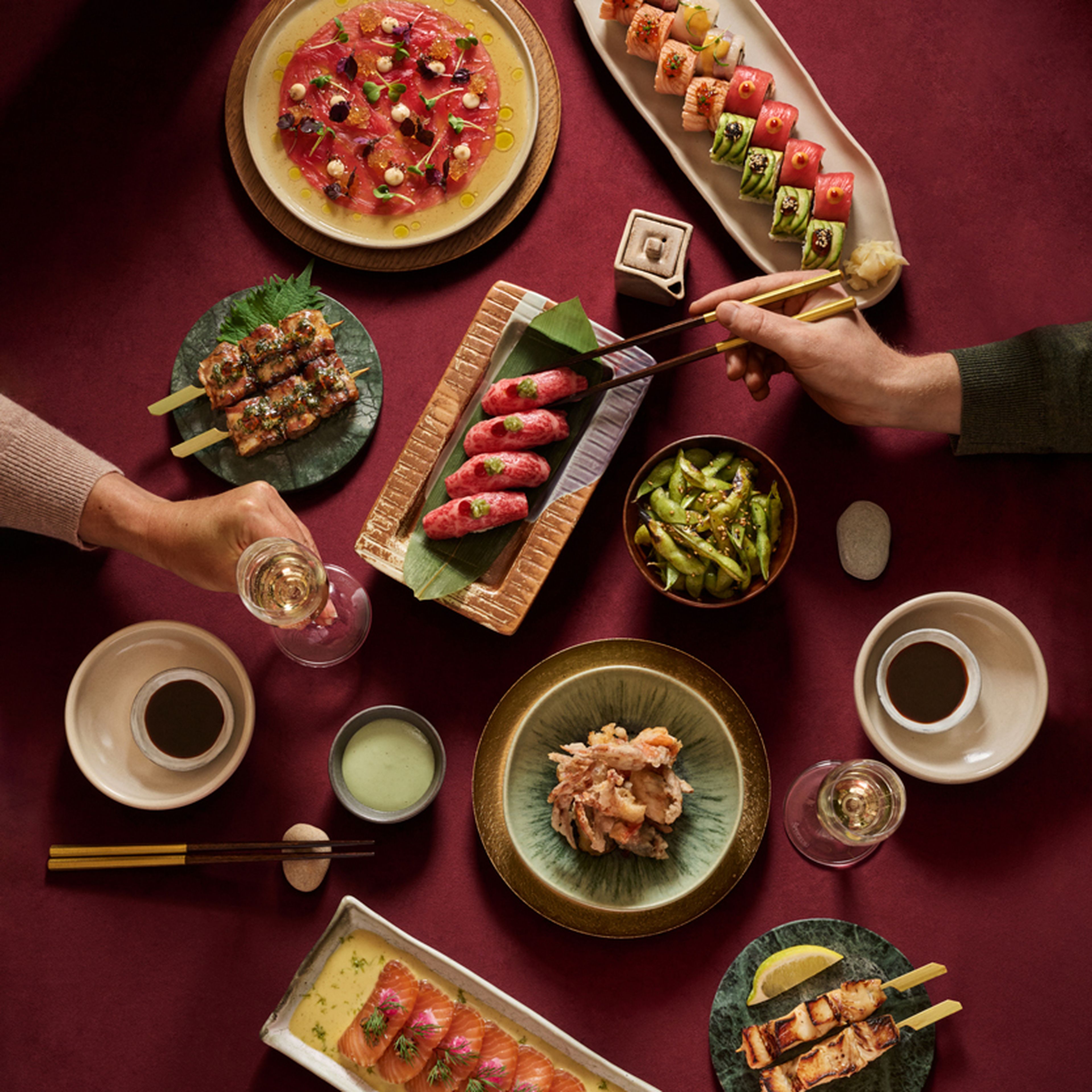 christmas, sushi