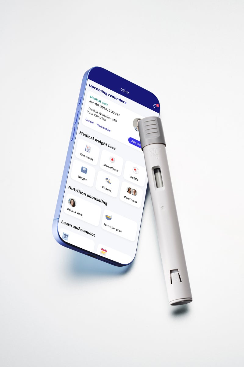 WeightWatchers Clinic - Wegovy Pen with iPhone