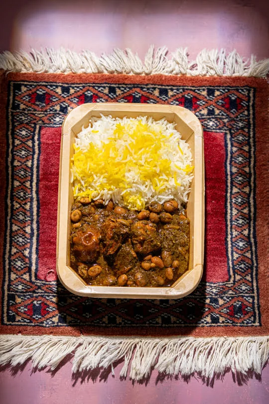 Polo ba Ghormeh Sabzi
