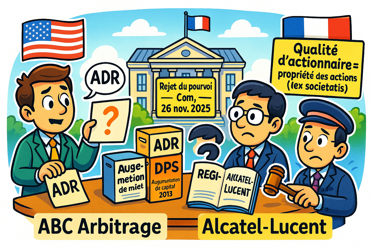 Statut du porteur d'American Depositary Receipts : Arrêt de la Cour de cassation, chambre commerciale, 26 novembre 2025, n° 24-15.626