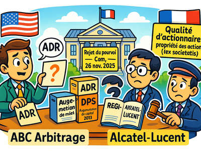 Statut du porteur d'American Depositary Receipts : Arrêt de la Cour de cassation, chambre commerciale, 26 novembre 2025, n° 24-15.626