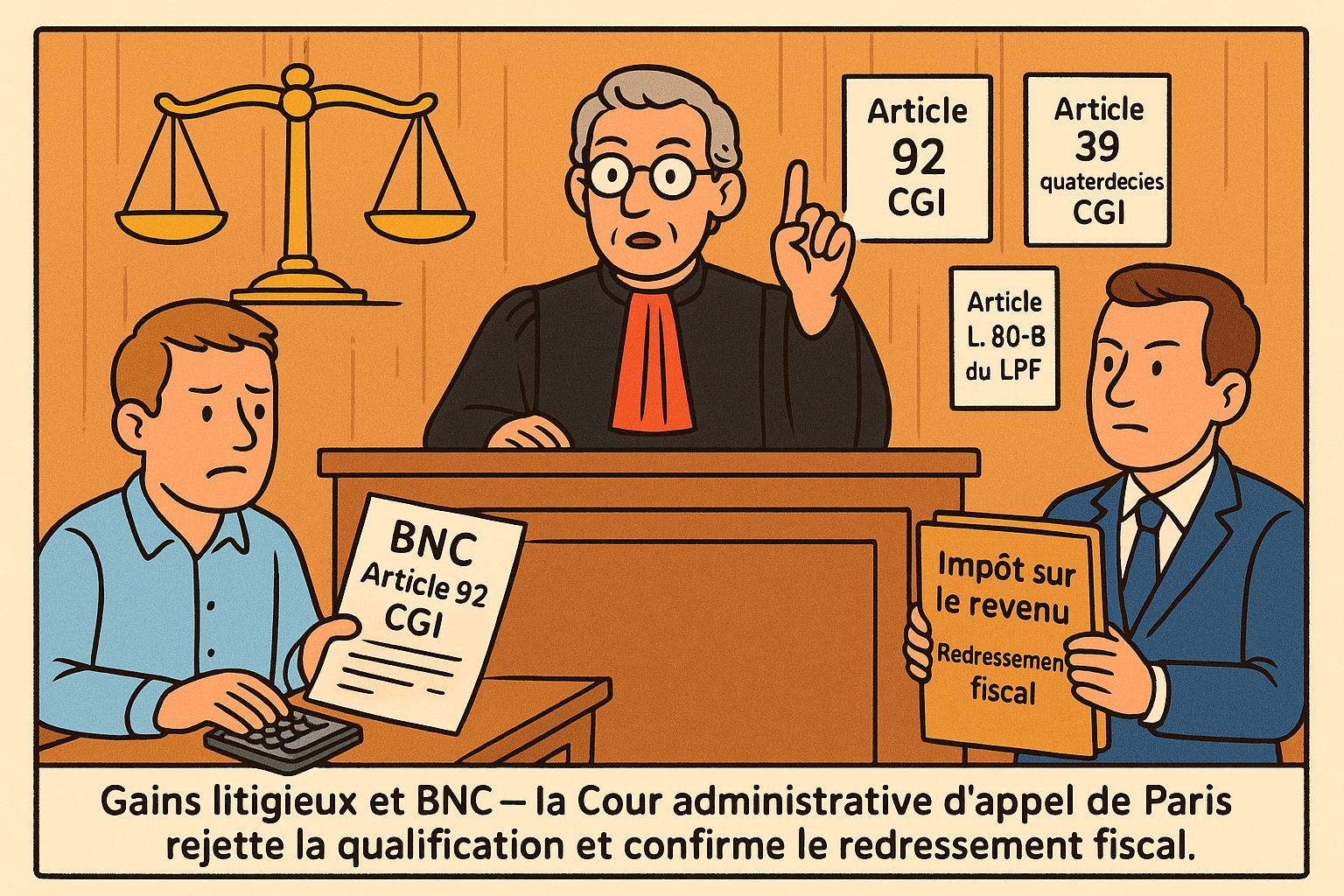 Conditions de qualification des BNC : Arrêt de la Cour administrative d'appel de Paris, 7ème chambre, 16 octobre 2025, n°23PA05275