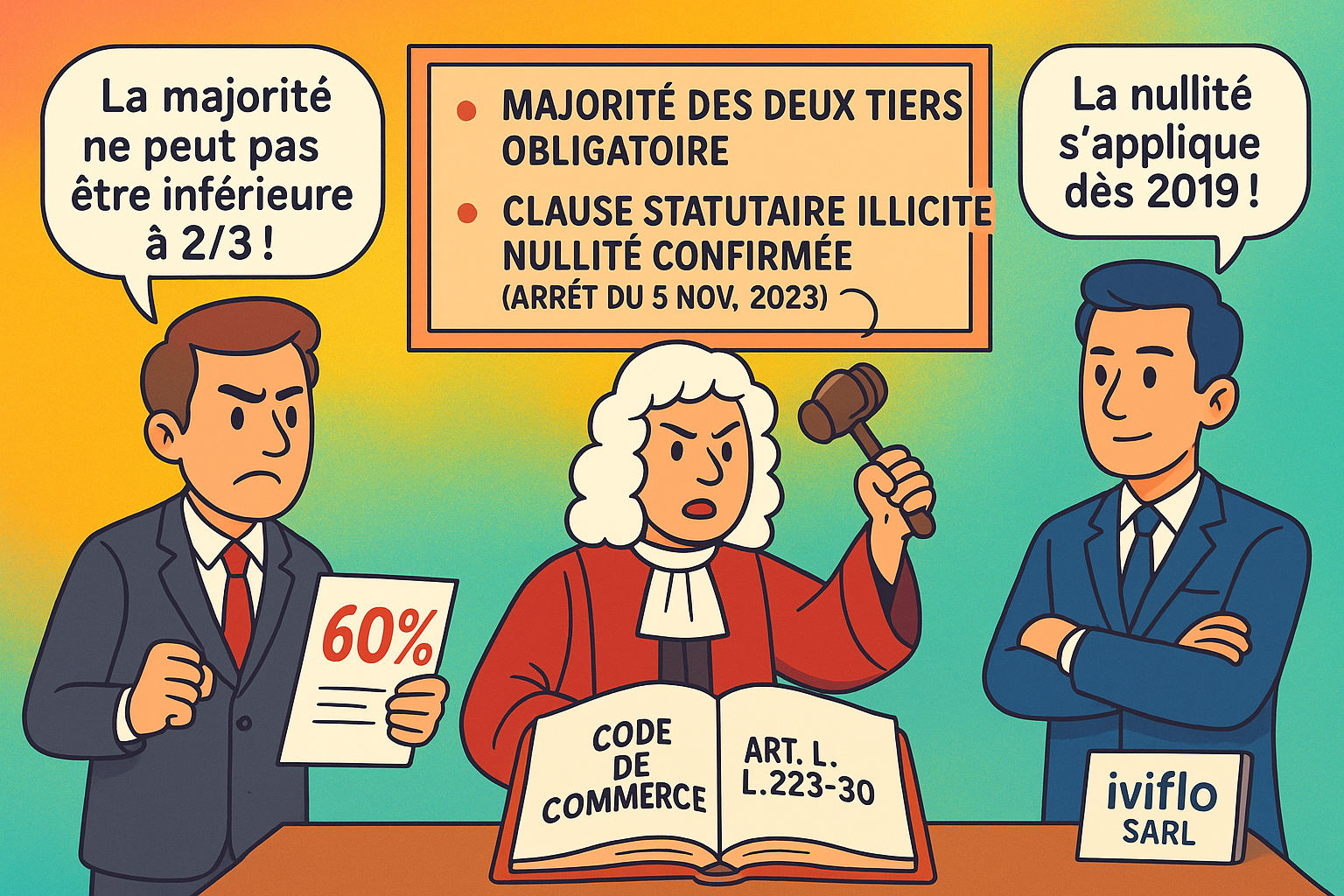 Majorité dans les SARL : Arrêt de la Cour de cassation, chambre commerciale, 5 novembre 2025, n° 23-10.763