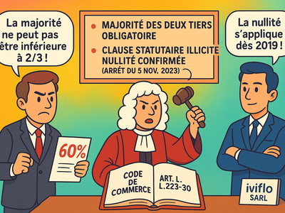 Majorité dans les SARL : Arrêt de la Cour de cassation, chambre commerciale, 5 novembre 2025, n° 23-10.763