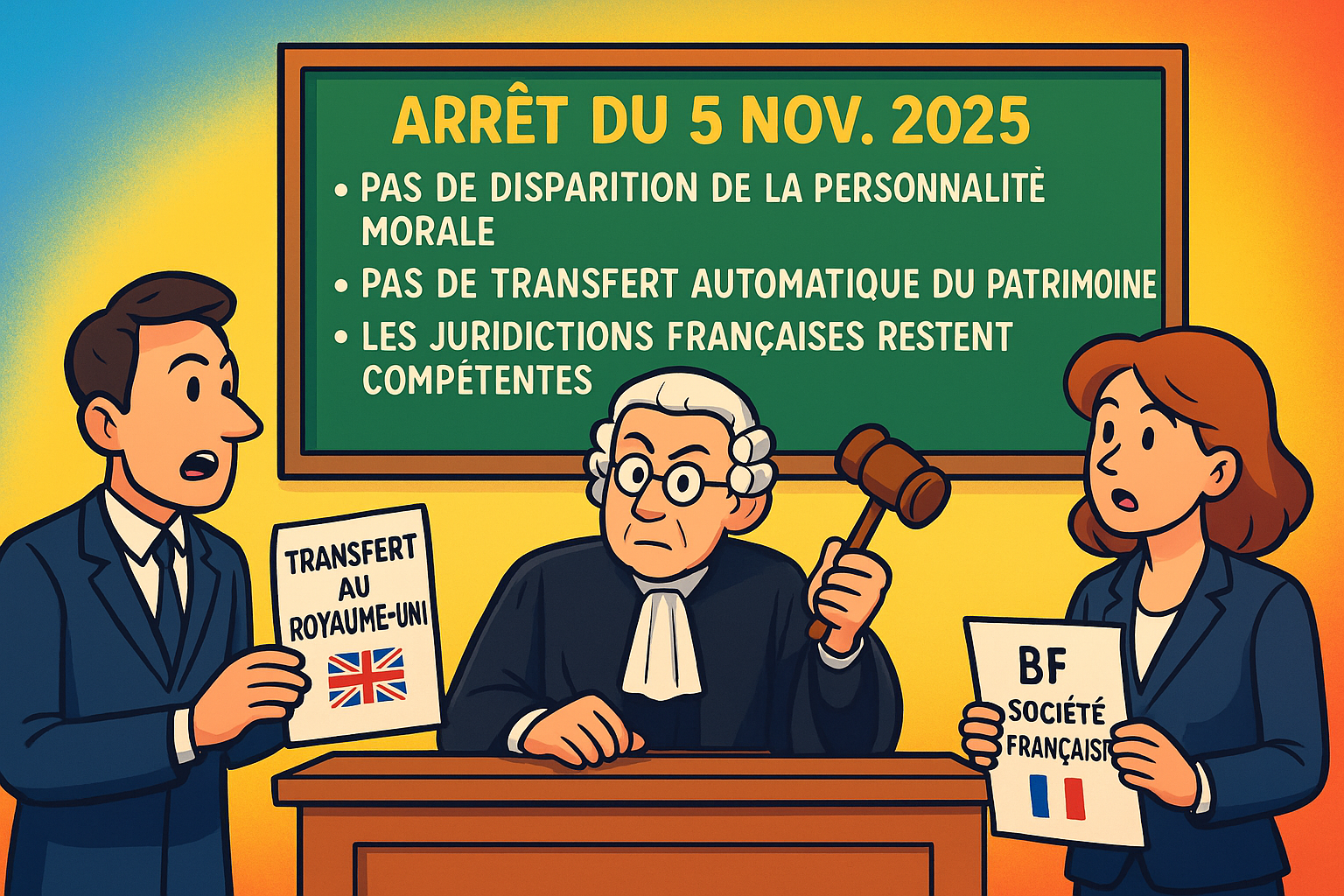 Déplacement du siège hors UE : Arrêt de la Cour de cassation, chambre commerciale, 5 novembre 2025, n° 24-13.298