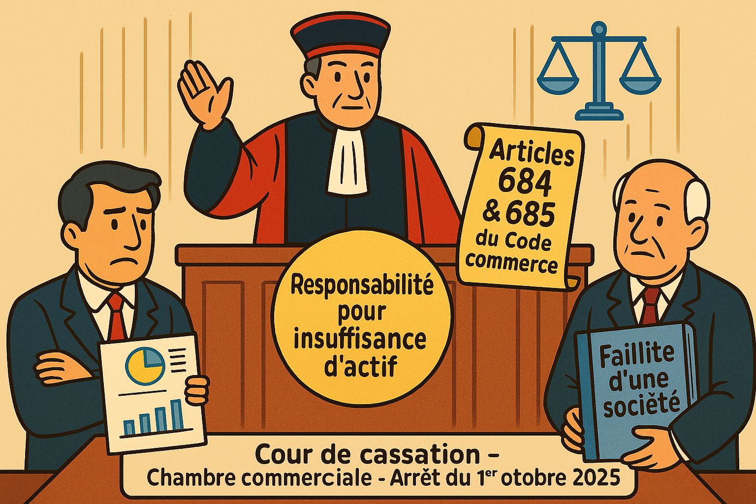 Responsabilité pour insuffisance d'actif : Arrêt de la Cour de cassation, chambre commerciale, 1er octobre 2025, Pourvoi n° 23-12.234