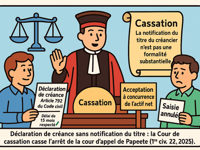 Succession : Arrêt de la Cour de cassation, première chambre civile, 22 octobre 2025, Pourvoi n° 23-18.010
