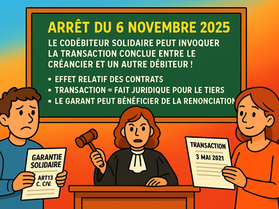 Transaction et codébiteur solidaire : Arrêt de la Cour de cassation, troisième chambre civile, 6 novembre 2025, n° 24-10.745
