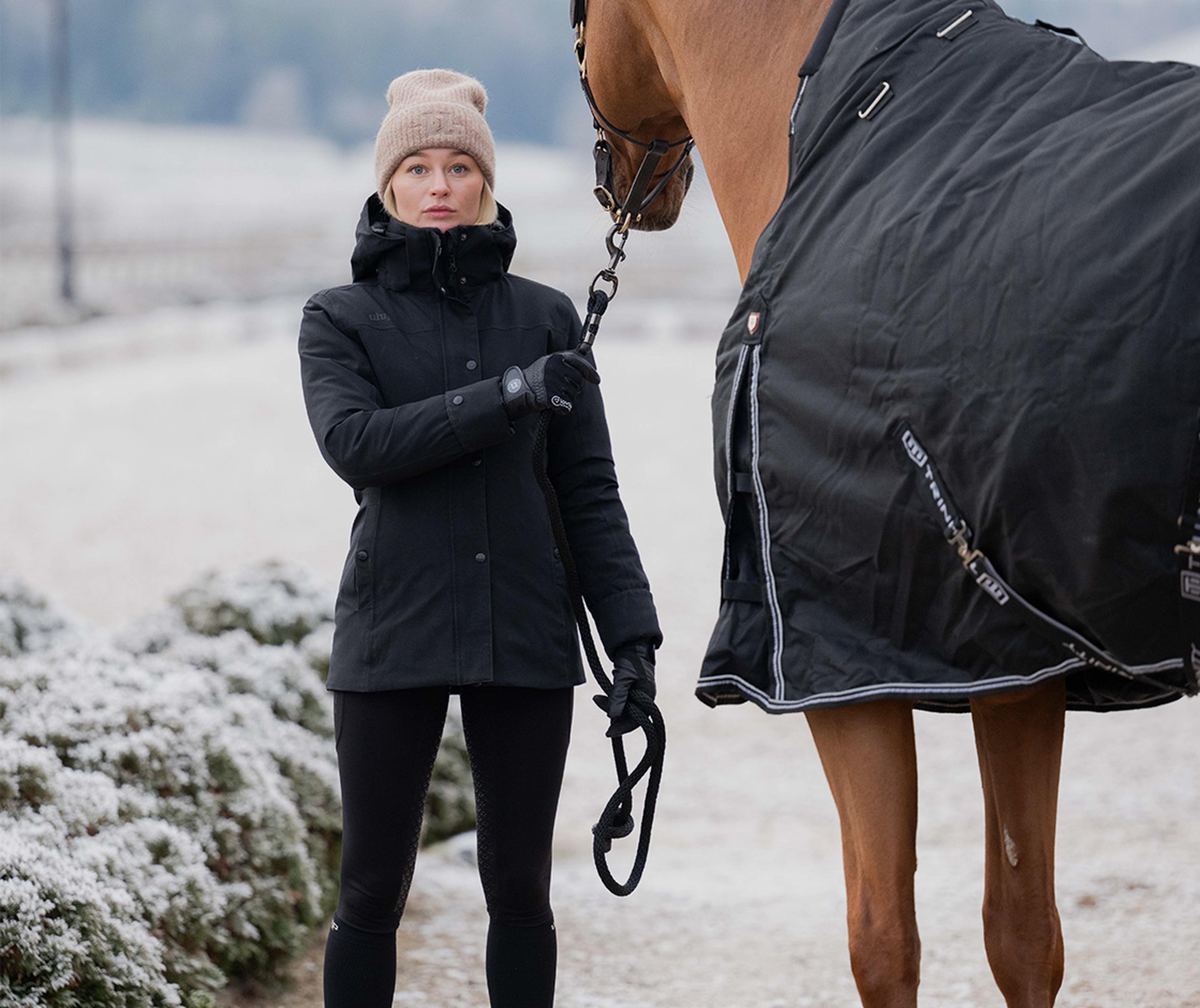 Warm and waterproof winter jacket for riding and everyday wear