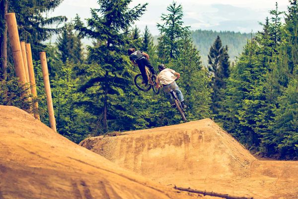 Rampe Biker Springen