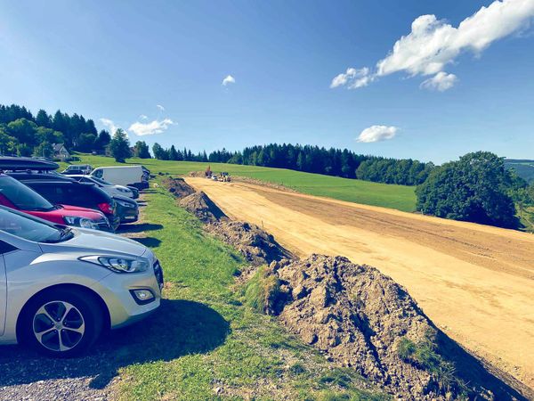 Bauarbeiten Areal Baustelle 