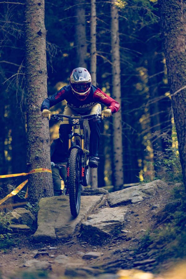Wald Felsen Biker 