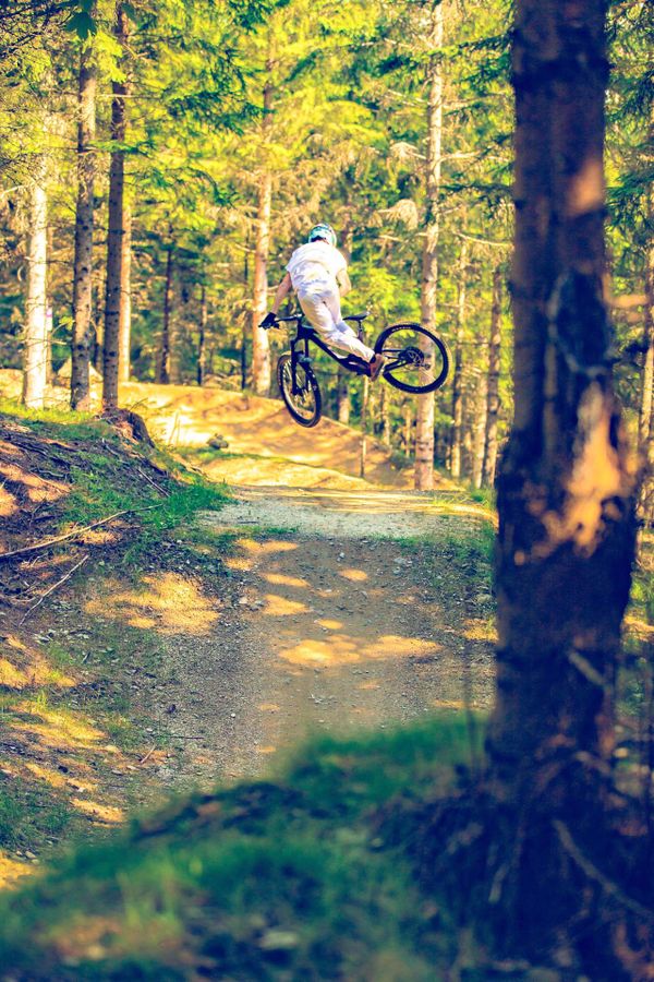 Jump Wald Biker