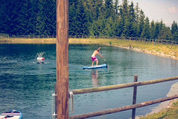 Stand Up Paddling Teich Paddler 