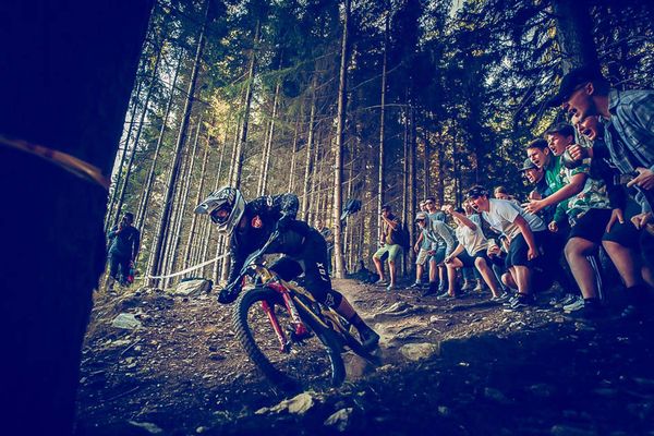 Rennen Bikes Zuschauer 