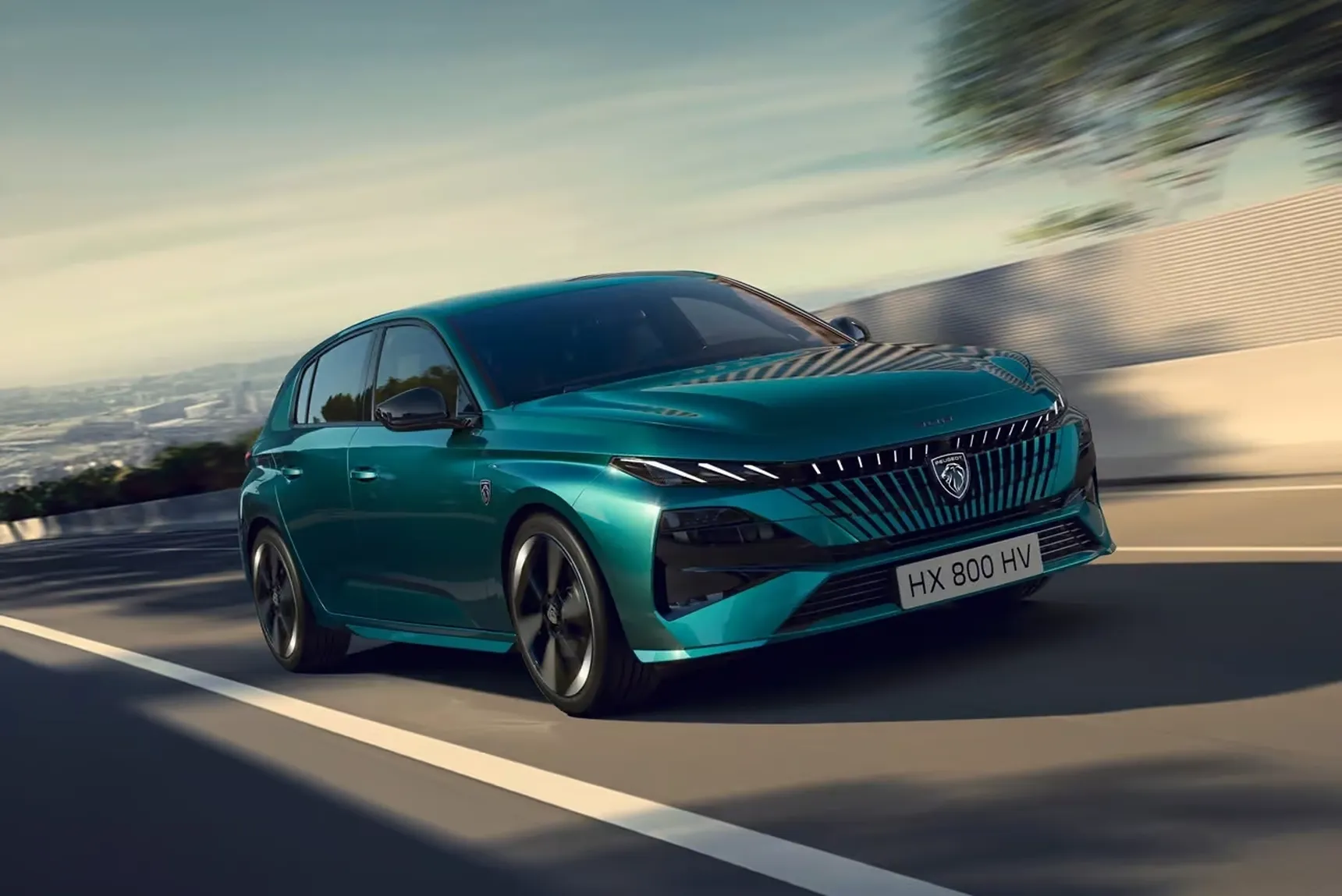 2026-PEUGEOT-308-Wallpaper-Blue-HD-Front