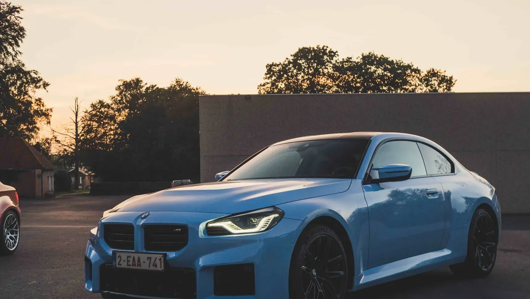 2024 BMW M2 manual iphone background sunset front