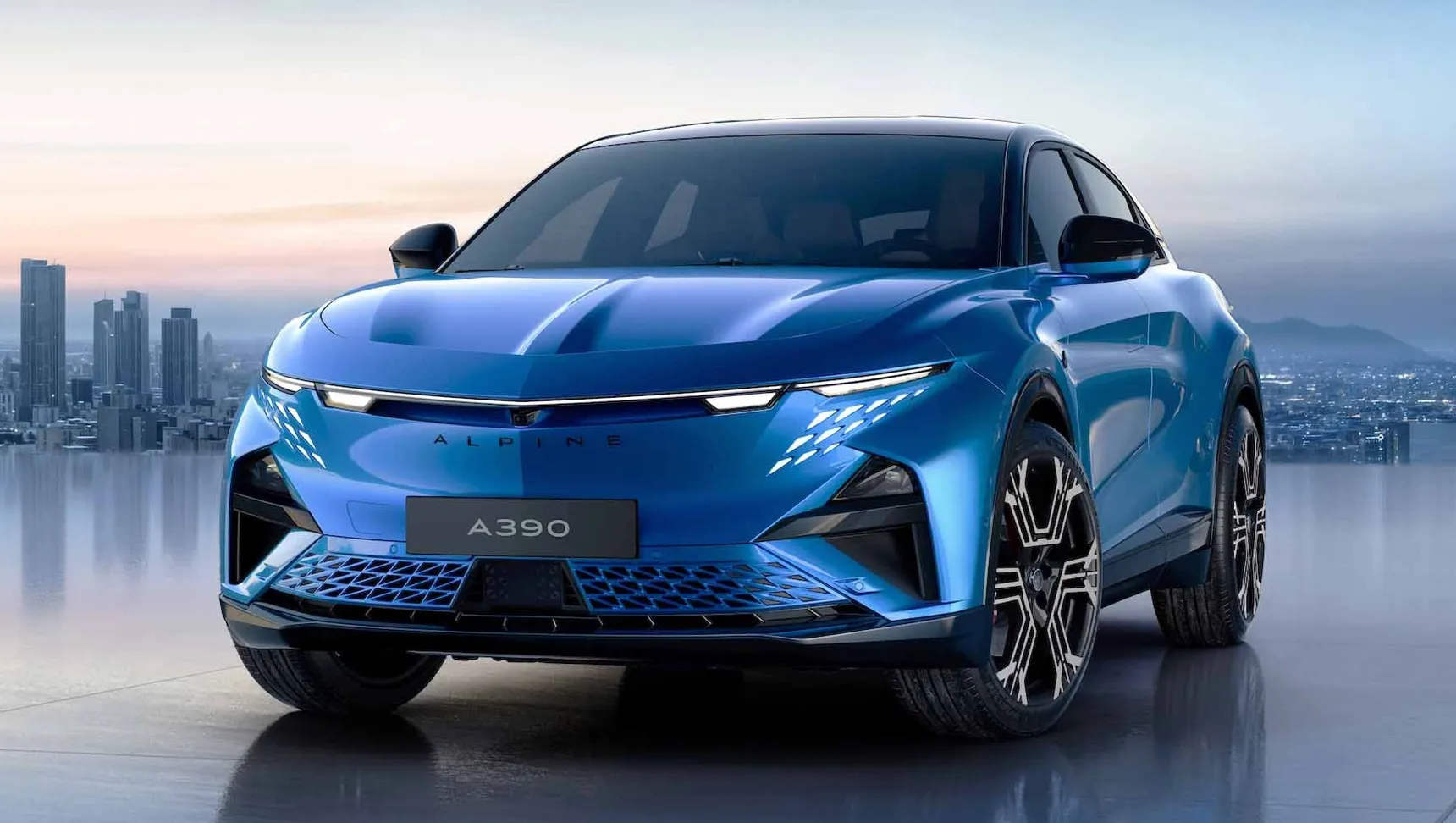 Best EVs below 70.000 € 2026 Alpine A390 GT blue