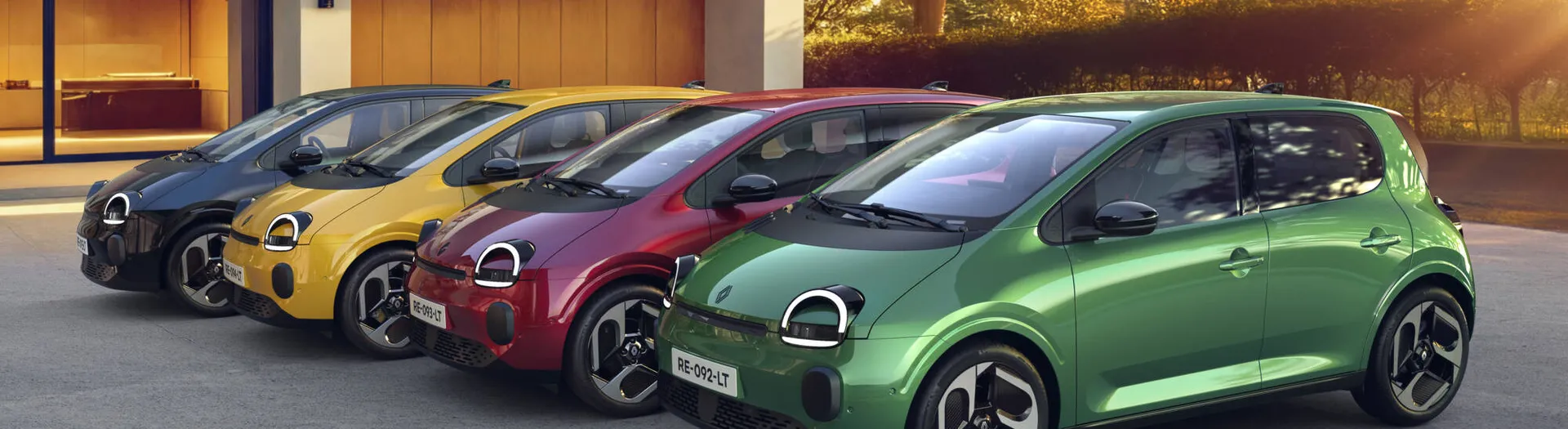 2026 Renault Twingo E-Tech Red Green Black Yellow