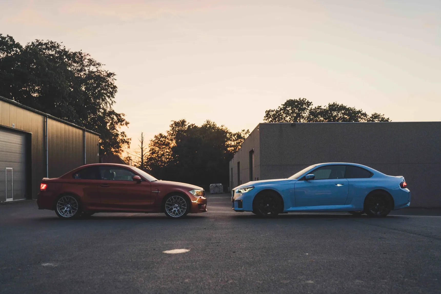 2024 BMW M2 manual side with BMW 1M
