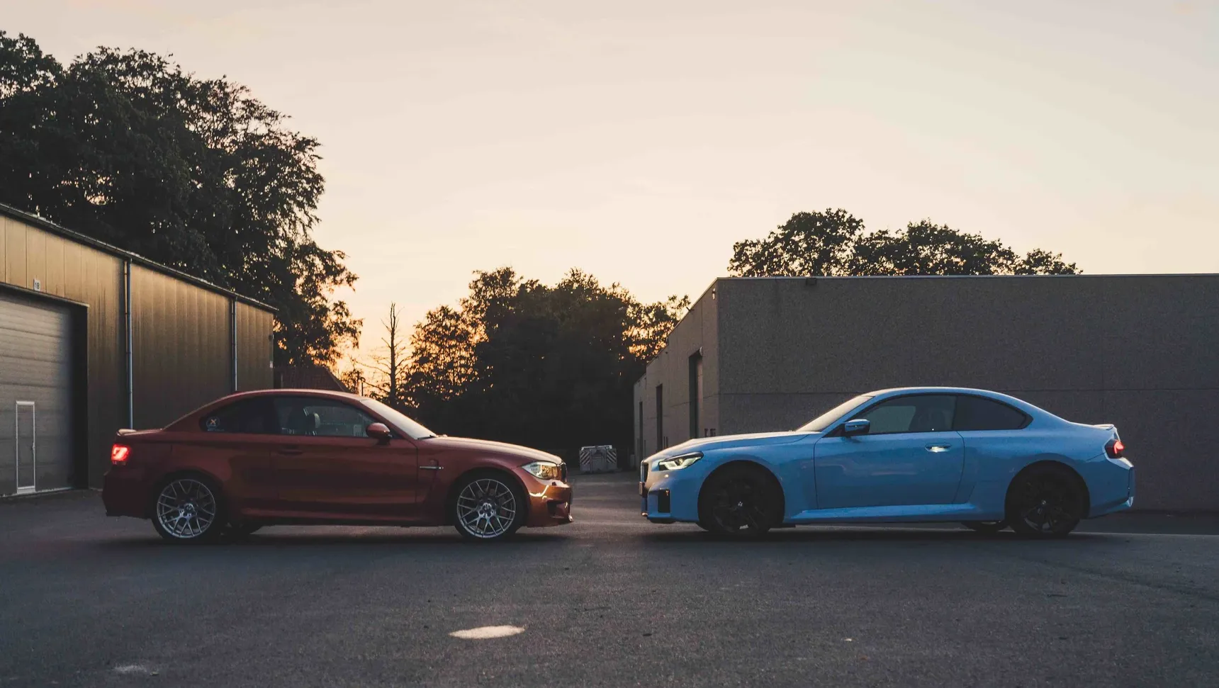 2024 BMW M2 manual side with BMW 1M