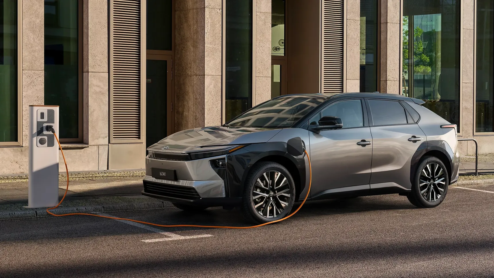 2026-Toyota-bZ4X-Electric-SUV-Charging-Wallpaper-HD