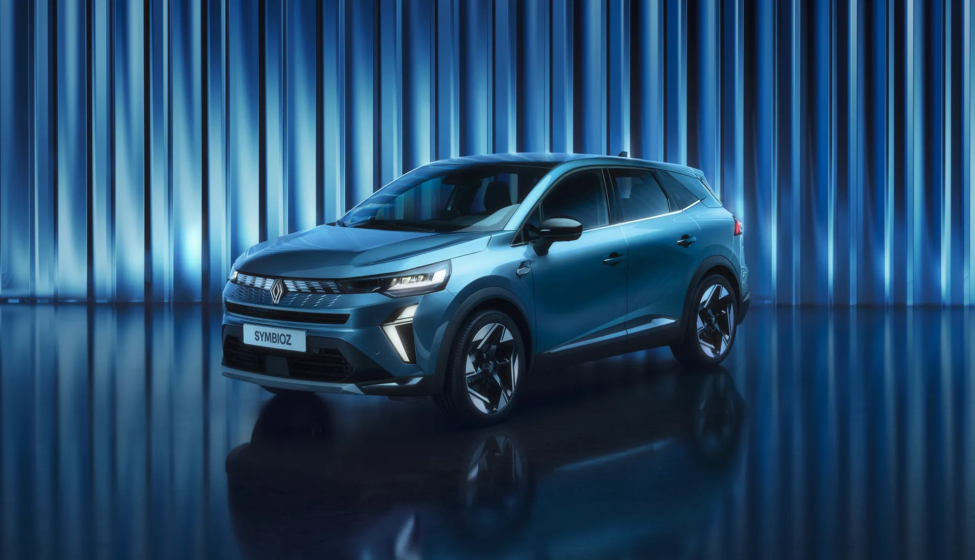 Renault Symbioz E-Tech full hybrid Iconic Mercury Blue Exterior HD