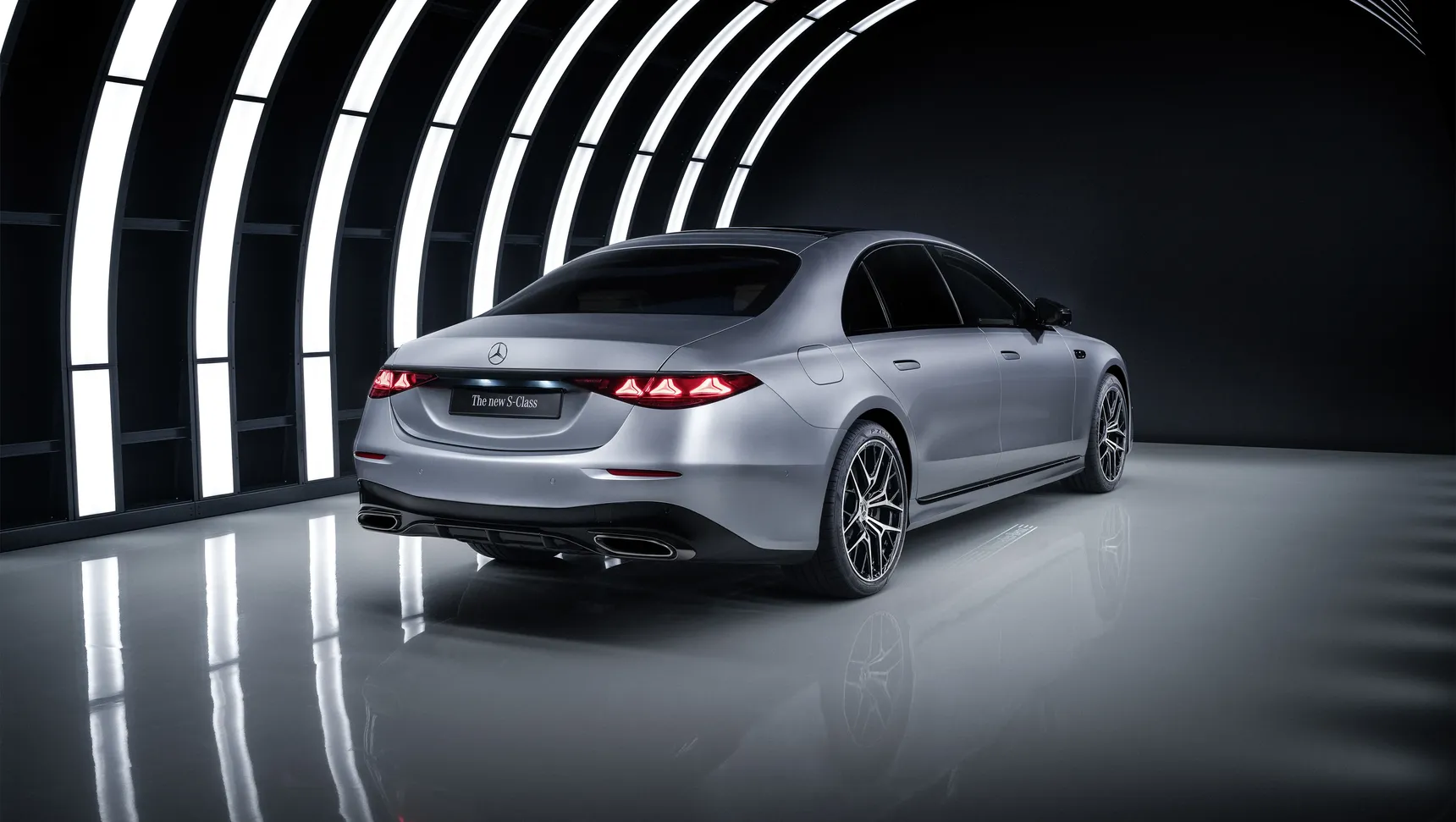 2026 Mercedes-Benz S-Class Facelift silver rear 3/4