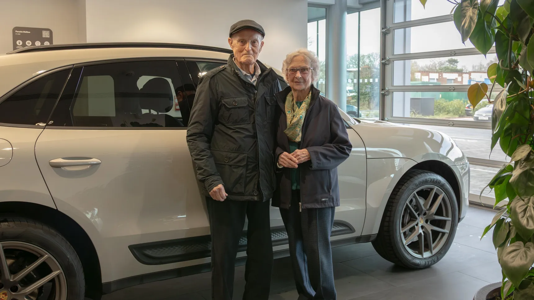 Derek-Audrey-Evans-Porsche-Macan-70th-Anniversary-Porsche-Centre-Bournemouth