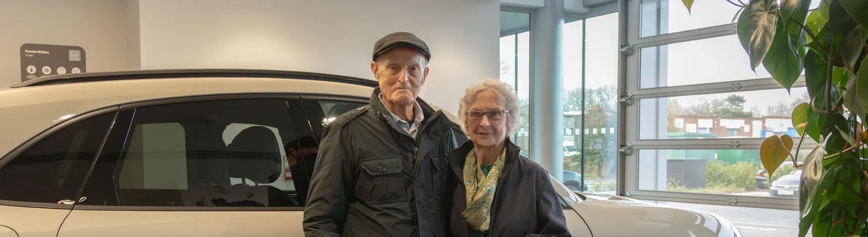 Derek-Audrey-Evans-Porsche-Macan-70th-Anniversary-Porsche-Centre-Bournemouth