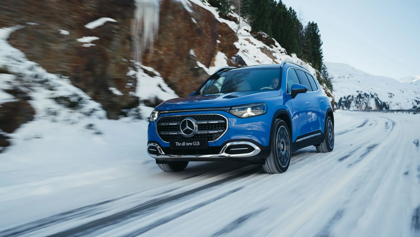 2026 Mercedes-Benz GLB electric blue front