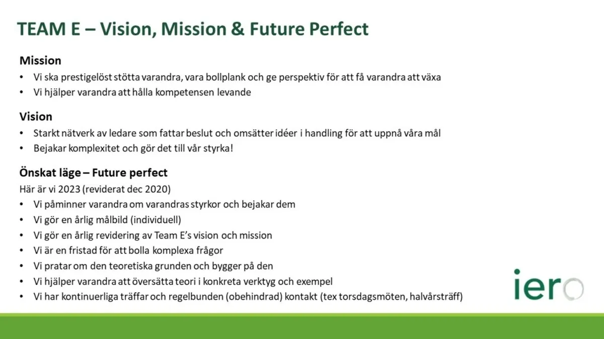 Team E power point slide