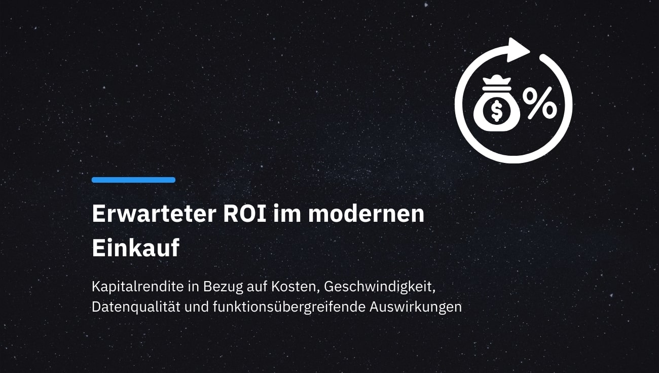 Welchen ROI können Hersteller von einer modernen Transformation des Einkaufs erwarten?