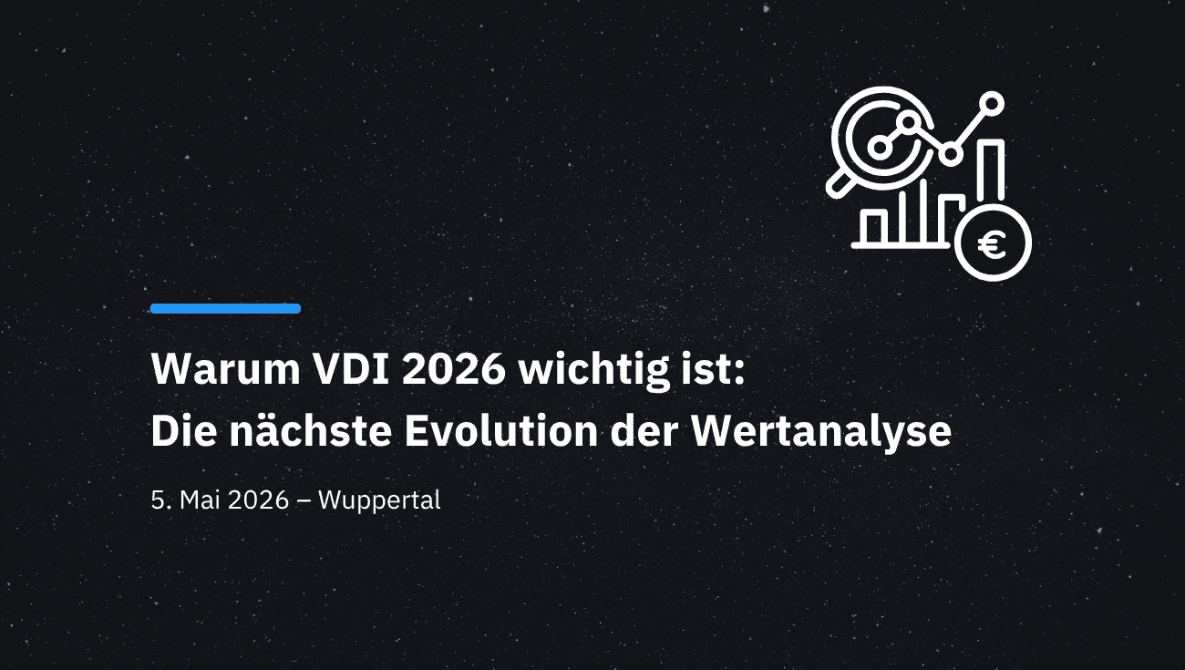 Die Wertanalyse im Wandel und was uns auf der VDI 2026 erwartet