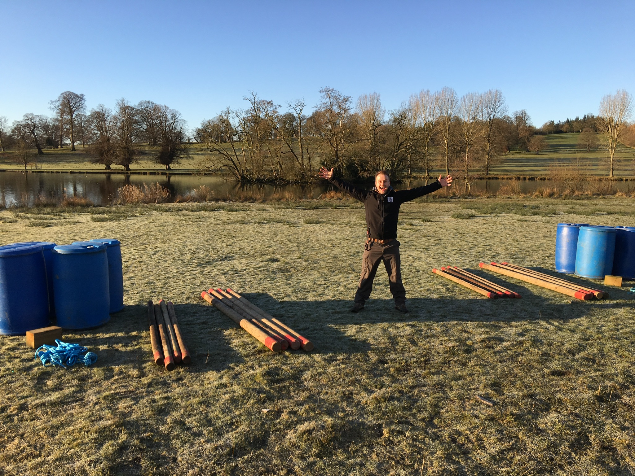 Marc Setting Up For A Day Of Activities