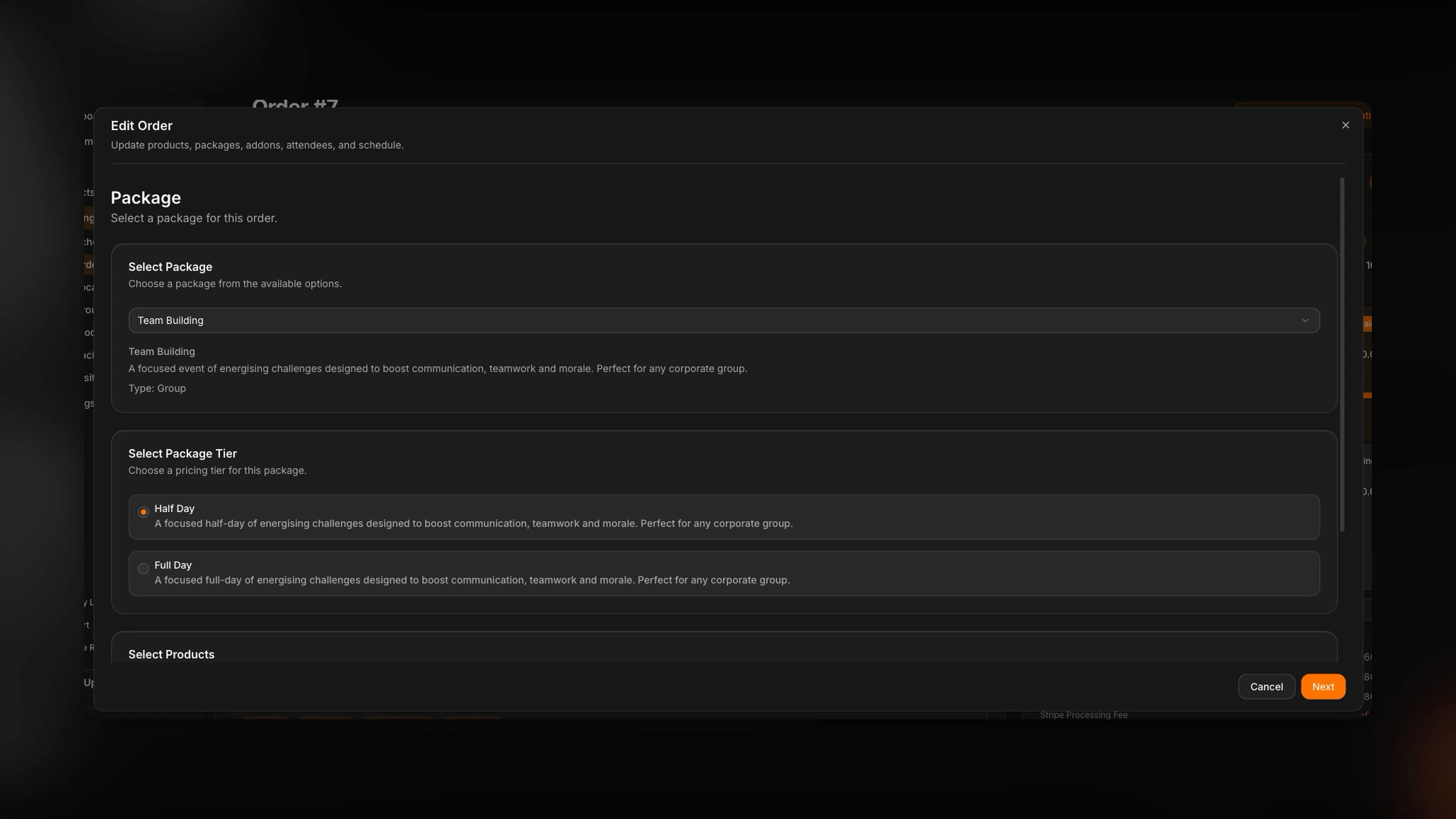 53° Edit Orders - Dark