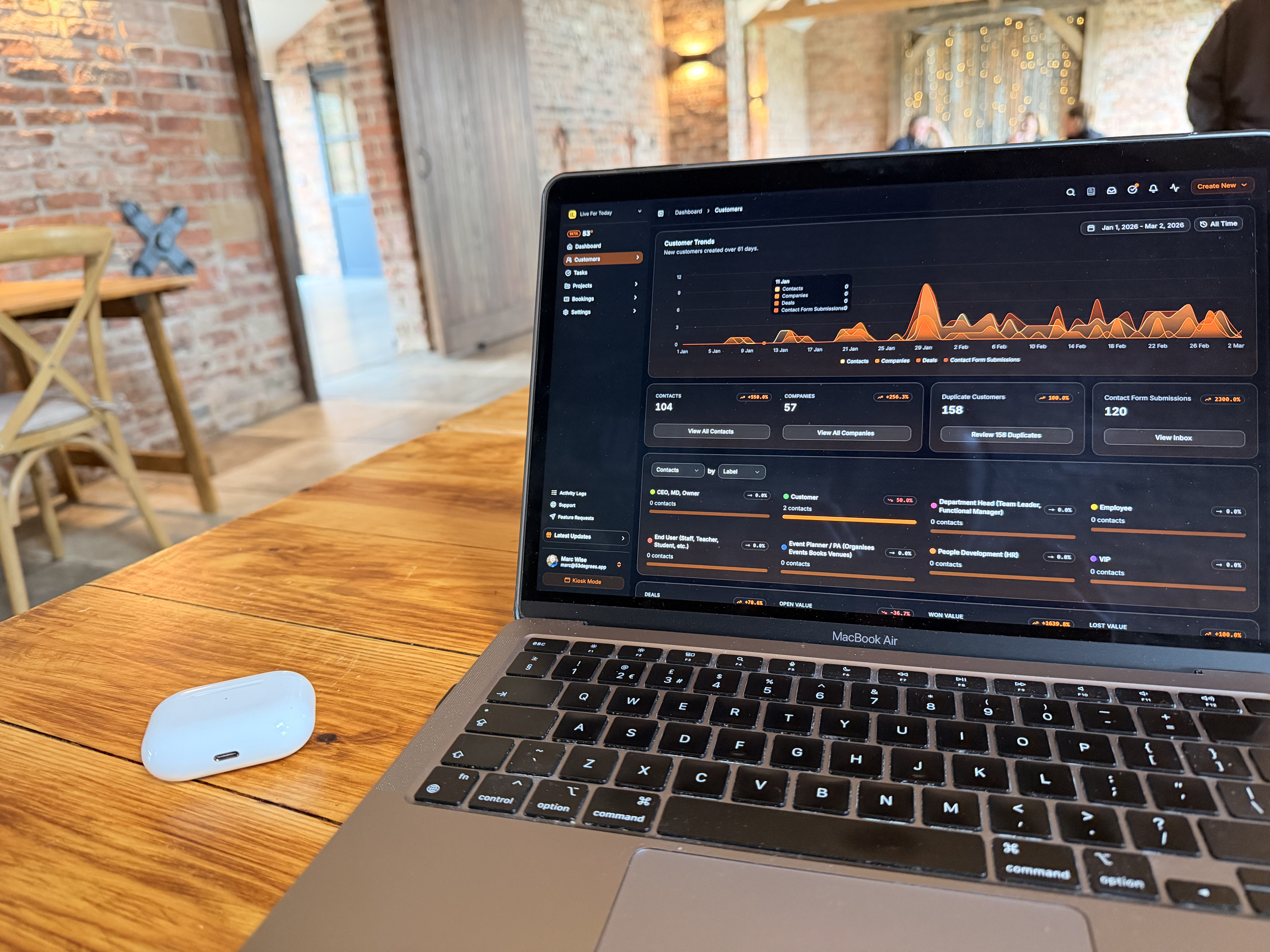 Adventure business founder working on systems to support business growth